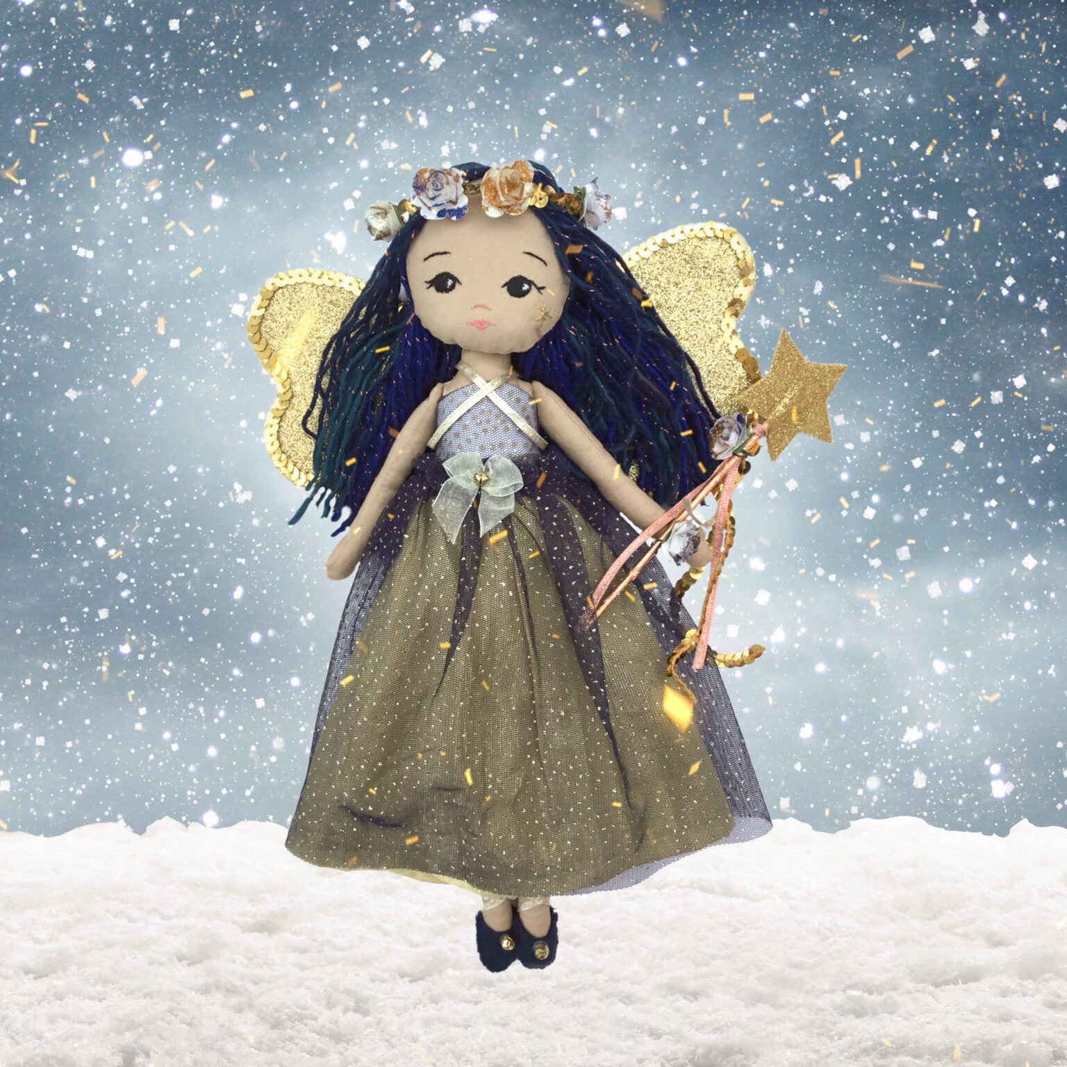 How to make a super sparkly Christmas Tree Fairy doll Galaxia Dolls
