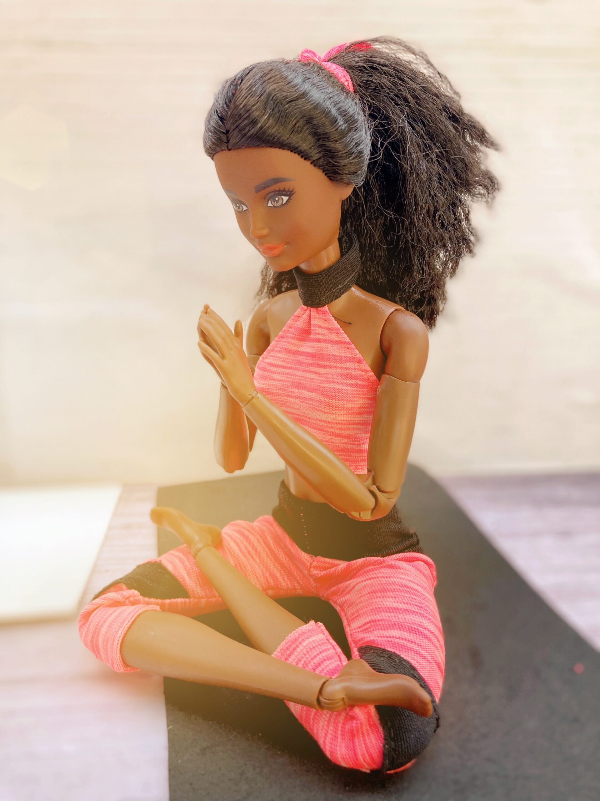 Upcycle old activewear into Barbie leggings and crop top - free sewing  pattern - Galaxia Dolls